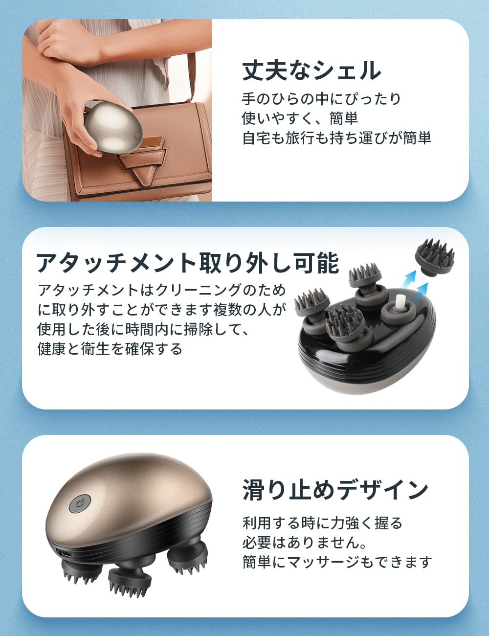 Amazon | Youmay 電動ブラシ 電動 ヘッドブラシ 振動機能あり IPX7防水